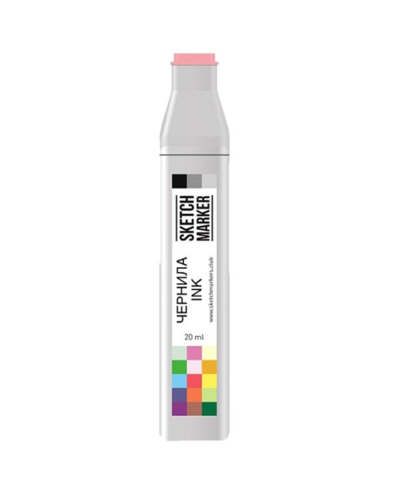 Чернила для заправки спиртовых маркеров SKETCHMARKER Classic & BRUSH PRO - 20мл., цвет: R93 Роза  #1