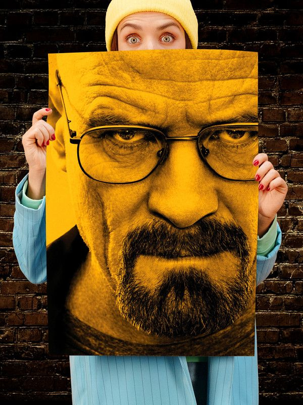 Постер интерьерный Во все тяжкие 2, 70х46 см. Матовый яркий. Breaking Bad Хайзенберг Уолтер Вайт  #1