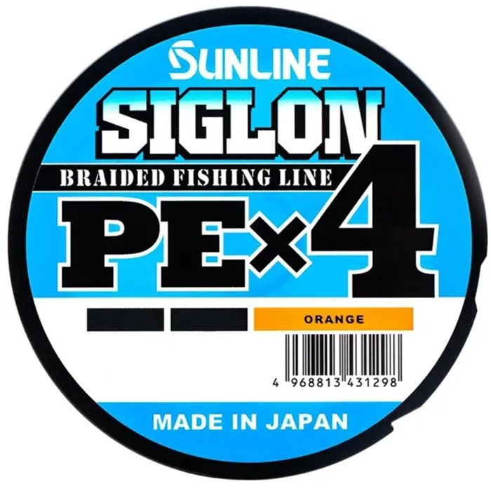 Шнур PE Sunline SIGLON X4 #3.0/50lb (300 м, 0.296 мм, 22.0 кг, оранжевый) #1