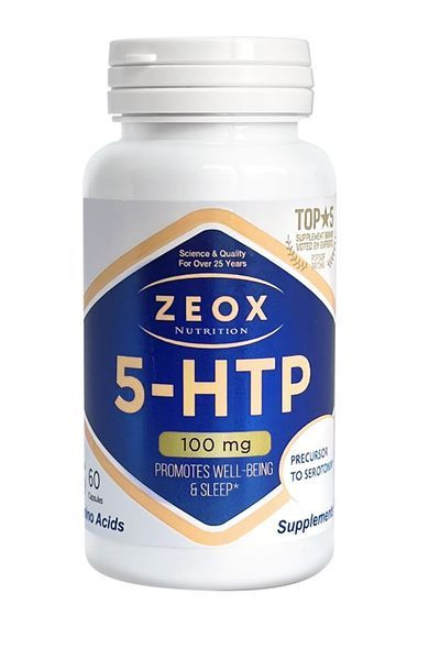 Zeox Nutrition 5-Гидрокситриптофан 100 мг 5-HTP 100 мг, 60 капсул массой 400 мг  #1