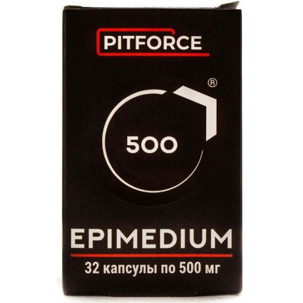Спец. добавки Epimedium 500 mg Pit Force, 32 капс. #1