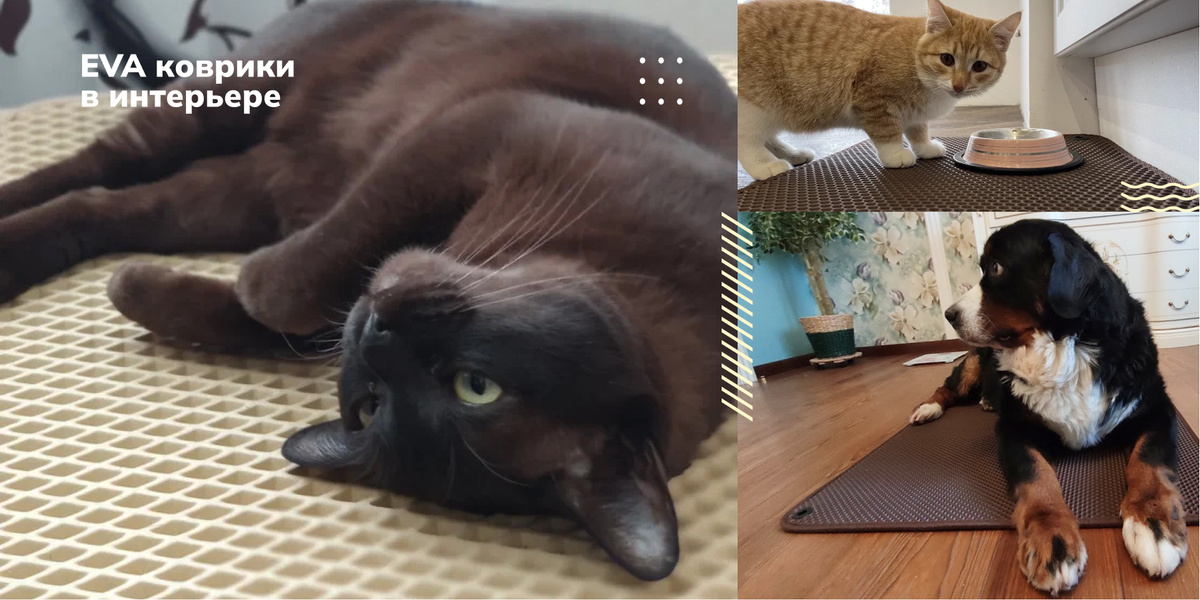 EVA коврики  в интерьере: коврик для кота под миску, коврики под миски для кошек, коврик для животных под миску, коврик под миску и лоток