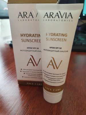 ARAVIA Laboratories Крем дневной фотозащитный SPF 50 Hydrating ...