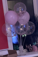 Комплект шаров розовый, 14 шт Воздушные шарики с конфетти Фонтан из шаров светло- розовый #27, Дарья П.