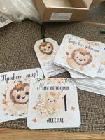 Карточки для фотосессии малыша по месяцам "Львенок"/ Карточки для новорожденных по месяцам #5, Святослав К.