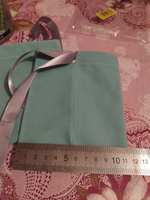 Подарочный мешочек бархатный с завязками из шелковых лент, 13*15 см, 2 шт #5, Оля С.