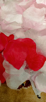 Искусственные, шелковые лепестки роз розово-белые, свадебное украшение 700 штук #47, Светлана Д.