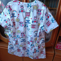 Медицинская одежда, рубашка женская ПромДизайн / форма медицинская женская / белая / блуза рабочая #17, Таисия Г.