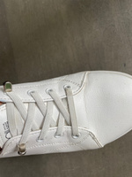 Шнурки ЛЮКС 150см белые плоские 6мм для тонких отверстий (1 пара) для обуви / ботинок / одежды 43/6 #4, Лилия Г.