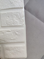 Комплект мягких самоклеящихся пвх панелей для стен 3д/обои самоклеящиеся LAKO DECOR/ цвет Белый, 70x80см, толщина 8мм #49, Диляра М.