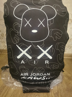 Чехол для чемодана с принтом "Air Jordan Kaws" черный размер М #19, Иванов Дмитрий
