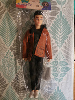 Шарнирная кукла мальчик Модный Кен в черной кожаной куртке с замком, 30 см, кукла мужчина, друг Барби #53, Анна С.