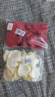 Искусственные, шелковые лепестки роз, свадебное украшение, белые 700 штук #46, Юлия Т.
