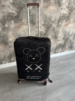 Чехол для чемодана с принтом "Air Jordan Kaws" черный размер М #21, Анастасия Ч.