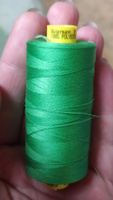 Нитки для шитья нить промышленная для оверлока Mara Gutermann 1000 м № 120/2, 833 зеленый лайм, 1 шт, 700207 #29, Наталия Ш.
