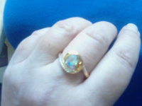 Baryshnikov Кольцо с голубым камнем бижутерия женское 21 #5, светлана Ю.