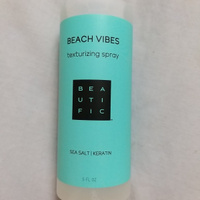 BEAUTIFIC Текстурирующий солевой спрей для укладки и прикорневого объема волос "Beach Vibes", с морской солью легкой фиксации, 150 мл #4, Наталья