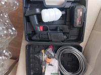 Мойка высокого давления аккумуляторная для автомобиля в кейсе, с двумя аккумуляторами / минимойка с пистолетом и пенообразователем в кейсе для дачи #94, Дмитрий Г.