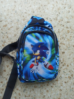 Рюкзак детский на плечо Sonic (Соник) / сумка для мелочей детская, сумка для телефона #110, Лейли О.