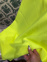 Ткань для шитья габардин 150 см х 100 см, 150 г/м2 лимонный неон #70, Ольга С.