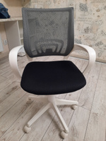 Stool Group Офисное кресло TopChairs ST-BASIC-W пластик белый, серый, пластик белый #114, Наталья
