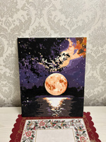 Картина по номерам 40х50 на холсте с подрамником "Лунная ночь" #88, Фатима Н.