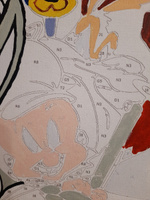 Картина по номерам на холсте на подрамнике 40х50 Микки Маус Смайлики #199, Александра Г.