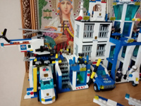 Конструктор LX Большой полицейский участок, 1122 деталей подарок для мальчика, для девочки, большой набор сити, лего совместим, совместим с Lego City #84, Мария Ф.