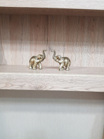 Статуэтка два золотых слона "WoodOwl" #2, Kambieva S.