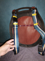 Ремень для сумки сменный 40 мм (38 мм) блэк никель карабин (пастельные полосы) #28, Юлия К.