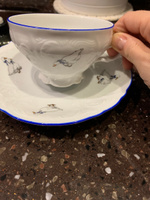 Чайная пара Бернадотт Гуси, набор для чаепития на 1 персону: чашка 205 мл, блюдце из фарфора, Bernadotte, подарочная #8, Ирина Ш.