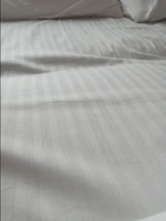 Комплект постельного белья, Страйп Сатин, Постельное белье Евро, наволочки 50х70 #45, Никита К.