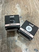 EMI Гель-краска для ногтей Черный тюльпан, черная, для дизайна ногтей и маникюра, 5 мл #133, Екатерина С.