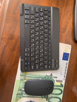 Клавиатура беспроводная и мышь для компьютера,мини русская раскладка Bluetooth бесшумная клавиатура и мышь комплект для планшета, телефона, андроид #3, Анжела Б.