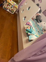 Выкатной ящик для белья под детскую кровать 160х80 см (во всю длину), БазисВуд, на колесиках, цвет белый #7, Ляйсан С.
