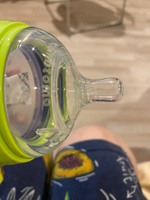 Бутылочка для кормления COMOTOMO Natural Feel Baby Bottle 150 мл, от 0 месяцев для новорожденных, с широким горлом, антиколиковая #57, Анастасия П.
