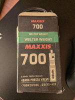 Камера 700x23/32C Maxxis Ultralight, толщина 0.6 мм, велониппель 48 мм #5, Евгений Д.