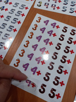 Набор виниловых наклеек стикеров для школы и садика "Оценки", набор из 203 штук #137, Алена И.