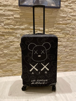 Чехол для чемодана с принтом "Air Jordan Kaws" черный размер М #22, Темнов Михаил