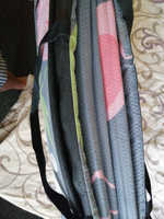 Пляжный коврик для гальки складной на молнии 155x(55+55)x1,0 см, 6 сложений, Фламинго / Коврик-сумка для пикника #2, Орлова Н.