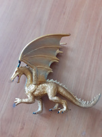 Фигурка животного Derri Animals Дракон Золотой, для детей, игрушка коллекционная декоративная, 84108, 18х14х10 см #7, Надежда Щ.