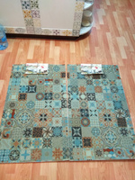 Коврик прикроватный вырезной Icarpet PRINT 60х100 Плитка Марокко 103, противоскользящий влаговпитывающий, ковер для комнаты, коврик для ванной, коврик в прихожую, для кухни #79, Вера Г.