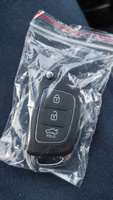 Корпус ключа зажигания для Hyundai Santa Fe Solaris Sonata Tucson Creta i40 ix35 / Хендай Санта Фе Солярис Крета Соната Туксон - 1 штука (3х кнопочный ключ) лезвие TOY40 #19, Михаил П.
