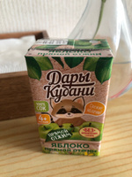 Детский яблочный сок прямого отжима Дары Кубани, без сахара, осветленный,125 мл х 18 шт. #35, Анастасия И.