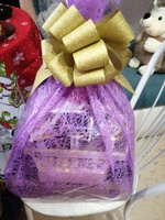 Цветная прозрачная упаковочная флористическая пленка для цветов, букетов и подарков в рулоне. Рулон подарочной пленки для упаковки, прозрачный с сиреневым рисунком паутинка #7, Анна К.