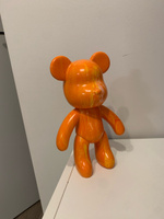 Набор для творчества Игрушка Медведь BearBrick 23 см для девочек, мальчиков и взрослых, краски флюид арт: оранжевый, желтый, белый цвет #10, Дмитрий Д.