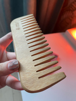 Деревянная расческа для волос из дерева бамбук, гребень подходит для укладки густых, кудрявых и тонких волос #22, Алина О.