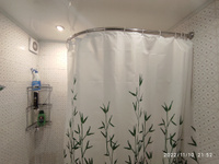 Штора для ванной комнаты и душа текстильная водоотталкивающая 180х200 см полиэстер / штора тканевая в ванну #48, Борис Ш.
