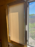 Рулонные шторы Shantung 40х160 см на окно бежевый #67, Анна Е.