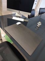 Накладка на компьютерный стол кожаная, Ogmore Black by J. Audmorr, Размер - A2- 40x60 см, натуральная кожа черный #8, Бражникова Оксана